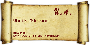 Uhrik Adrienn névjegykártya
